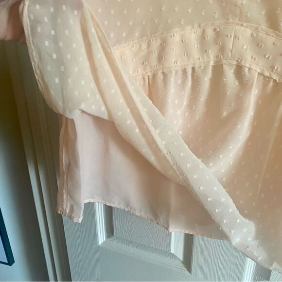 LOFT Pink Tufted Peplum Blouse - Picture 10 of 10